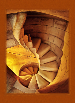 stone spiral staircase